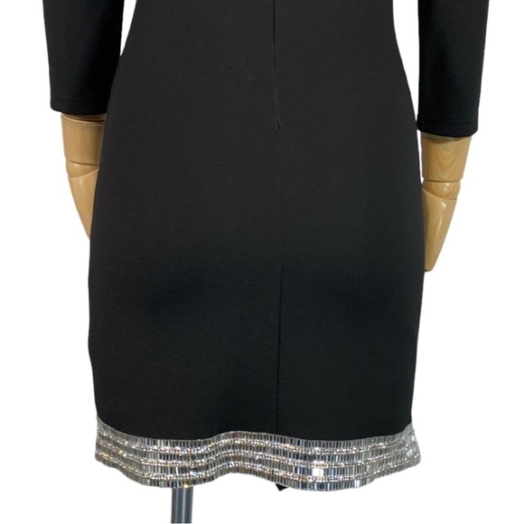 Bebe Embellished Evening Cocktail Dress Black - Picture 8 of 13